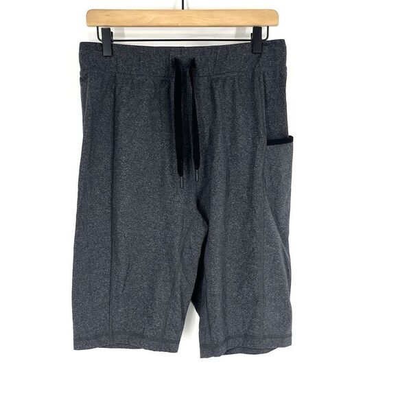 Lululemon Shorts Size Medium Mens Heathered Grey For The People Yoga Athletic - Picture 1 of 7